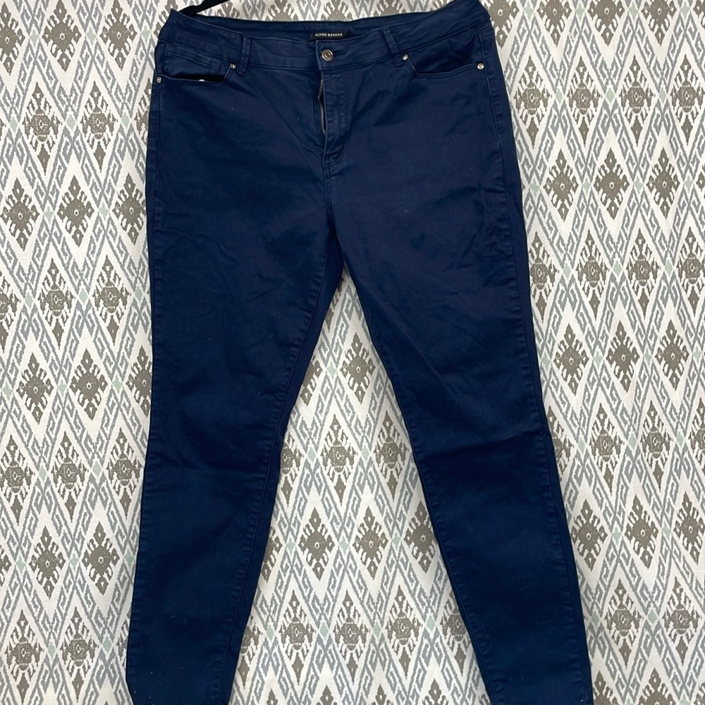 Flying banana navy blue pants